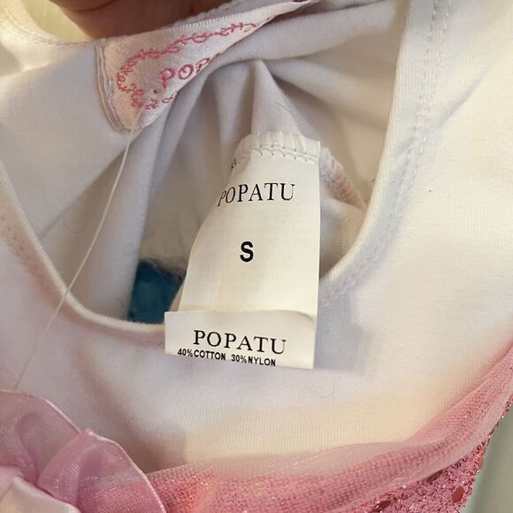 Popatu Mermaid Dress Costume Dress-Up Tulle Girls Size Small 3-4 years NWT - Picture 7 of 12